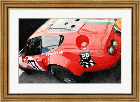 Framed Ferrari Reear Detail Print