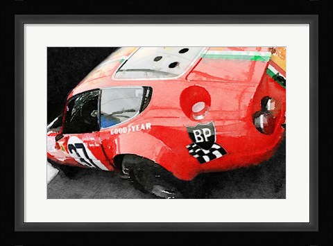Framed Ferrari Reear Detail Print