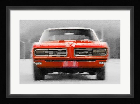Framed 1968 Pontiac GTO Front Print