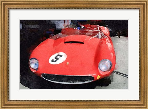 Framed 1962 Ferrari in the Pits Print