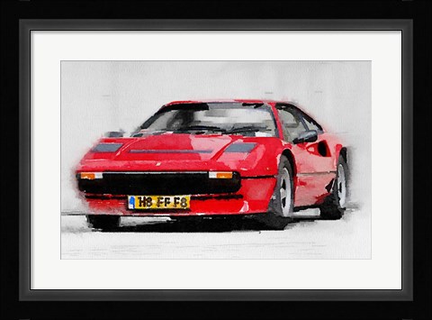 Framed Ferrari 208 GTB Turbo Print