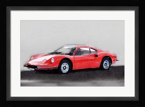 Framed Ferrari Dino 246 GT Print