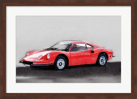 Framed Ferrari Dino 246 GT Print