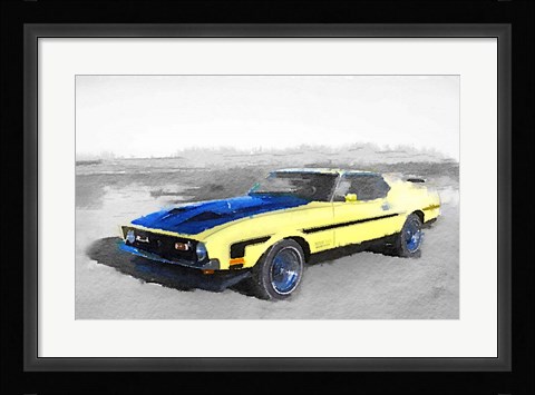 Framed 1971 Ford Mustang Boss Print