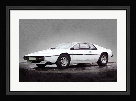 Framed 1976 Lotus Esprit Coupe Print