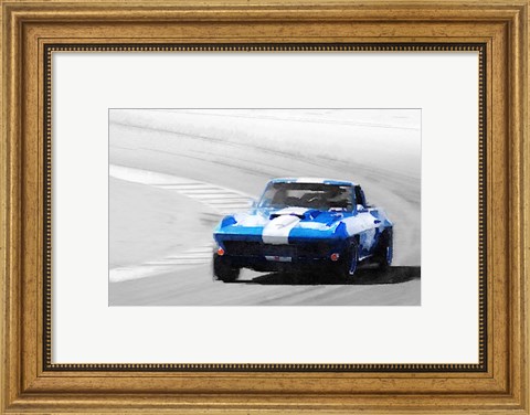 Framed Corvette Stingray Laguna Seca Print
