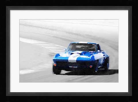 Framed Corvette Stingray Laguna Seca Print