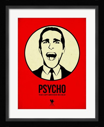 Framed Psycho 1 Print