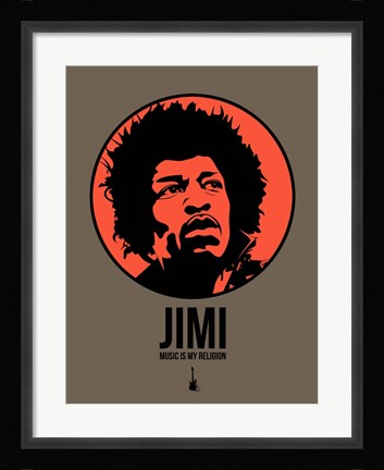 Framed Jimi 1 Print