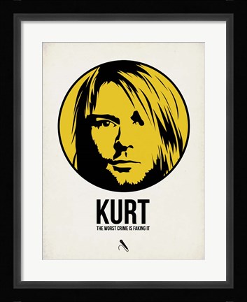 Framed Kurt 1 Print