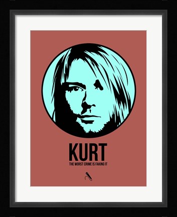Framed Kurt 2 Print