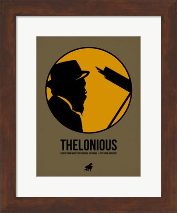 Framed Thelonious 2 Print