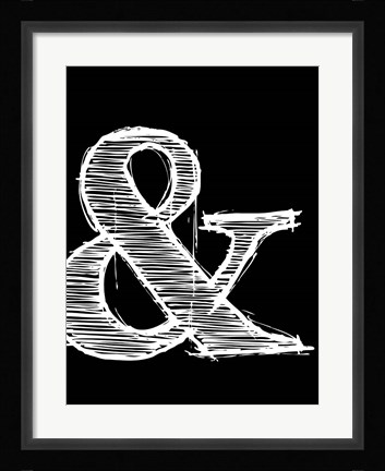Framed Ampersand 2 Print