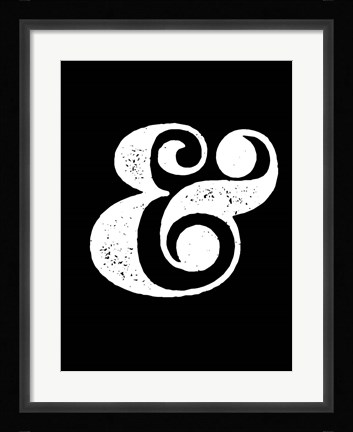 Framed Ampersand Black Print
