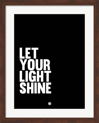 Framed Let Your Lite Shine 2 Print