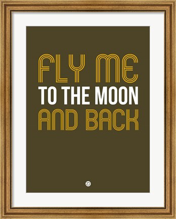Framed Fly Me To The Moon And Back Print