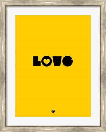 Framed LOVE Yellow Print