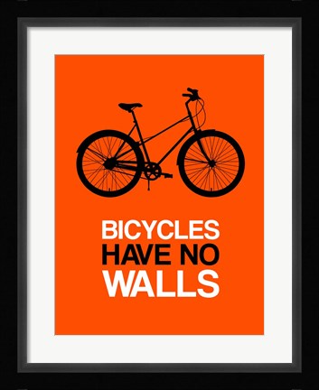 Framed Bicycles Have No Walls 1 Print