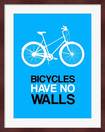 Framed Bicycles Have No Walls 2 Print