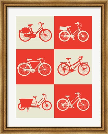 Framed Bicycle Collection 1 Print
