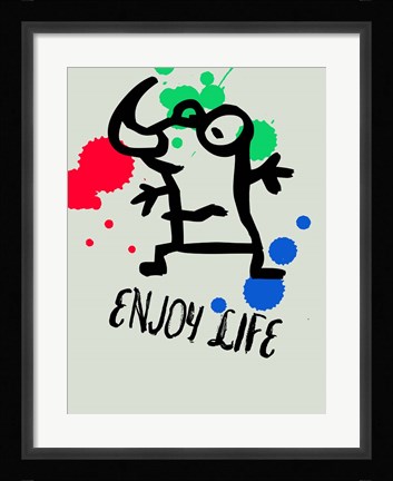 Framed Enjoy Life 1 Print