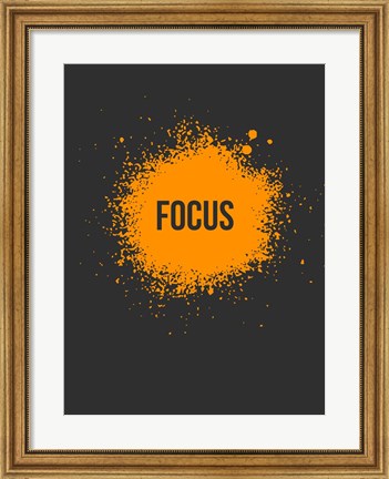 Framed Focus Splatter 3 Print