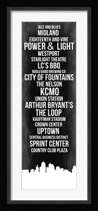 Framed Streets of Kansas 2 Print