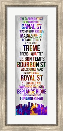 Framed Streets of New Orleans 1 Print
