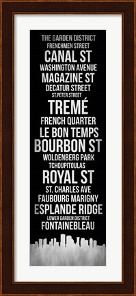Framed Streets of New Orleans 2 Print