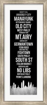 Framed Streets of Philadelphia 2 Print