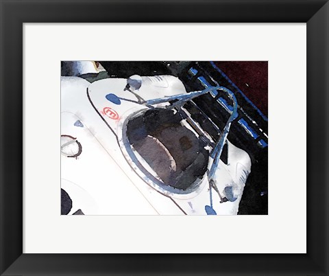 Framed Racing Car Cockpit Print