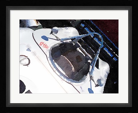 Framed Racing Car Cockpit Print