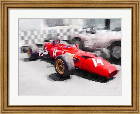 Framed Ferrari 312 Laguna Seca Print