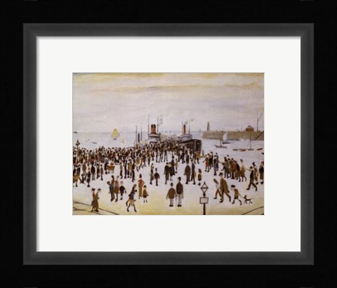 Framed Ferry Boats Print