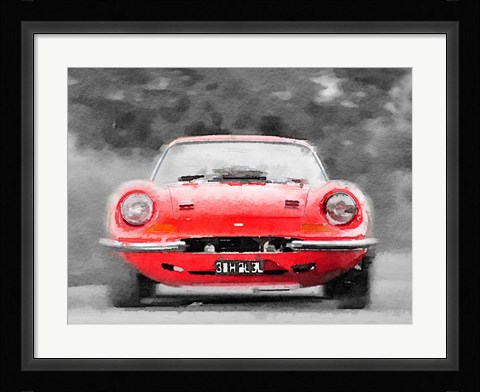 Framed Ferrari Dino 246 GT Front Print