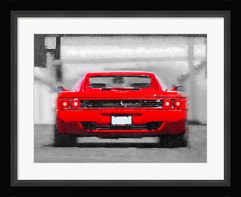 Framed Ferrari F512 Rear Print