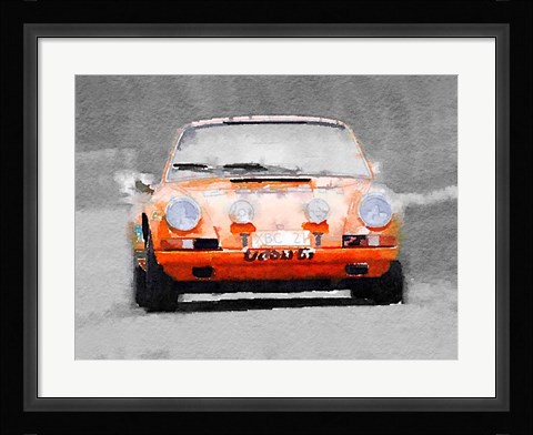 Framed Porsche 911 Race Track Print