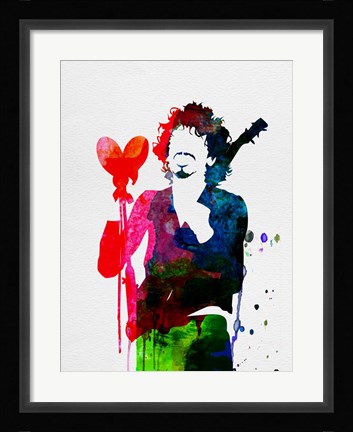 Framed Santana Watercolor Print