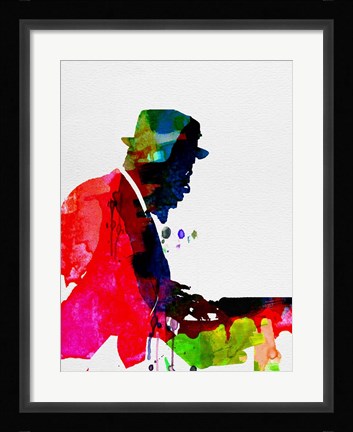 Framed Thelonious Watercolor Print