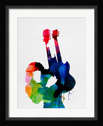Framed Jimmy Watercolor Print