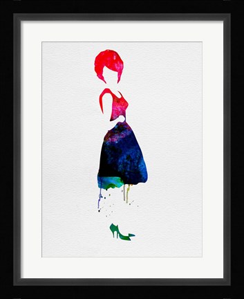 Framed Diana Watercolor Print