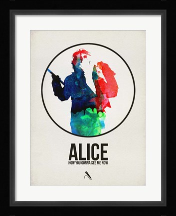 Framed Alice Watercolor Print