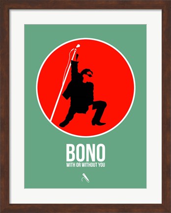 Framed Bono Print