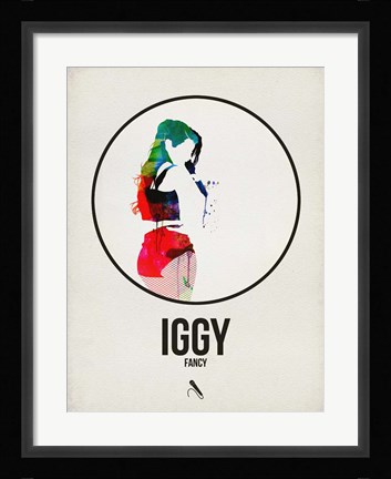 Framed Iggy Watercolor Print