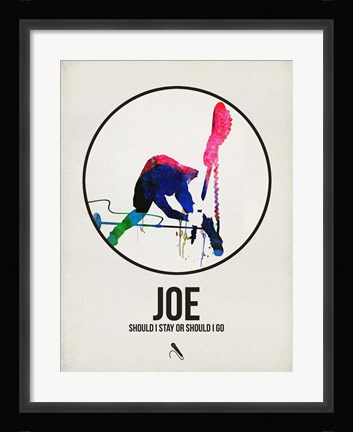 Framed Joe Watercolor Print