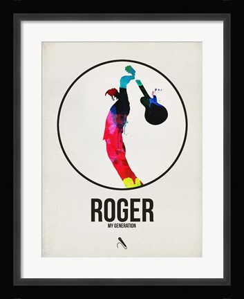 Framed Roger Watercolor Print
