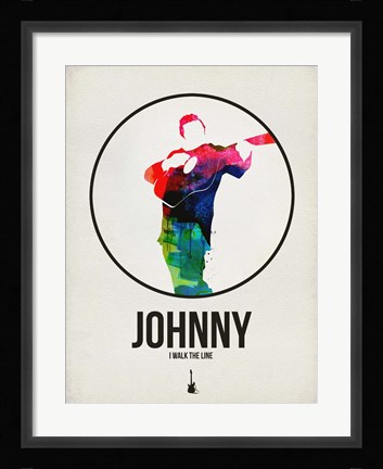 Framed Johnny Watercolor Print
