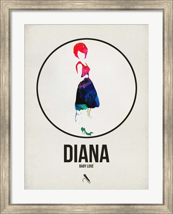Framed Diana Watercolor Print