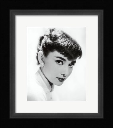 Framed Audrey Hepburn - Screen Test, c.1955 Print