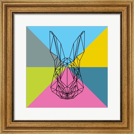 Framed Party Rabbit Print